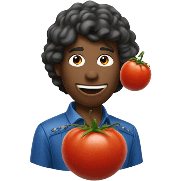 King Von licking a tomato emoji