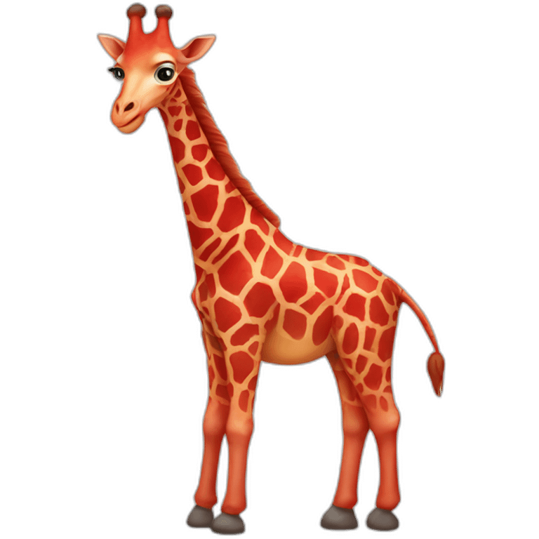 red giraffe emoji