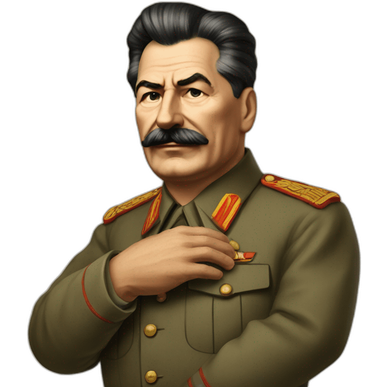 joseph stalin holds his hand up emoji