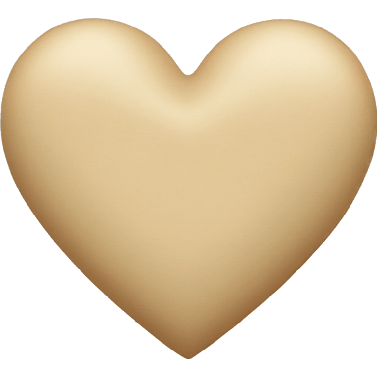 Beige heart  emoji