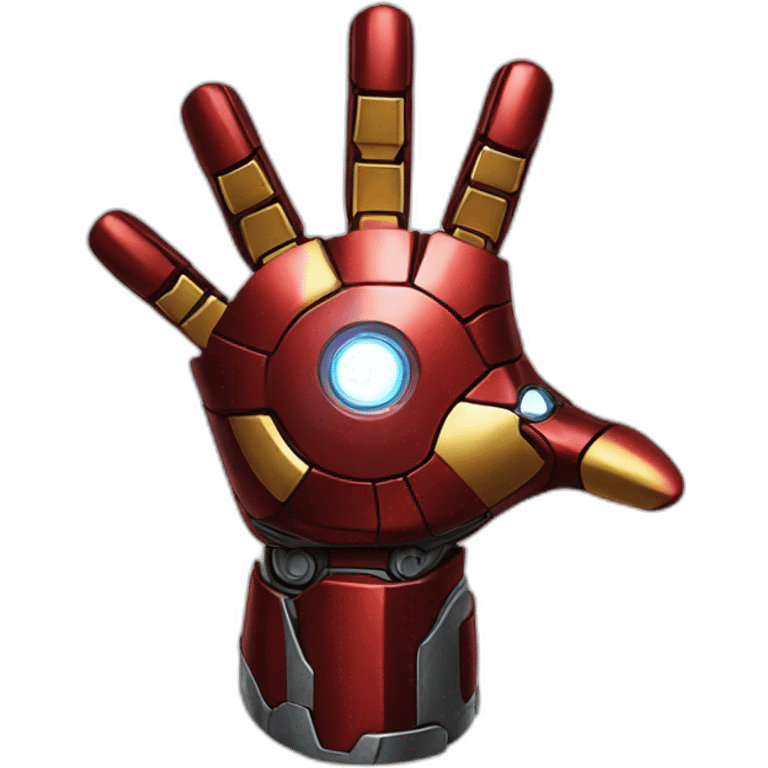 Iron man hand emoji