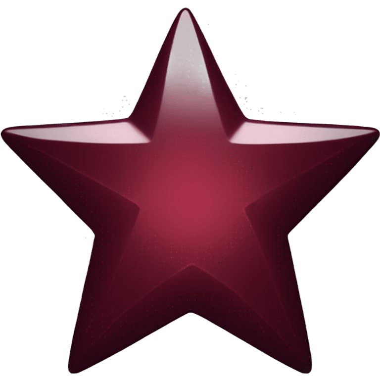 shiny maroon star emoji