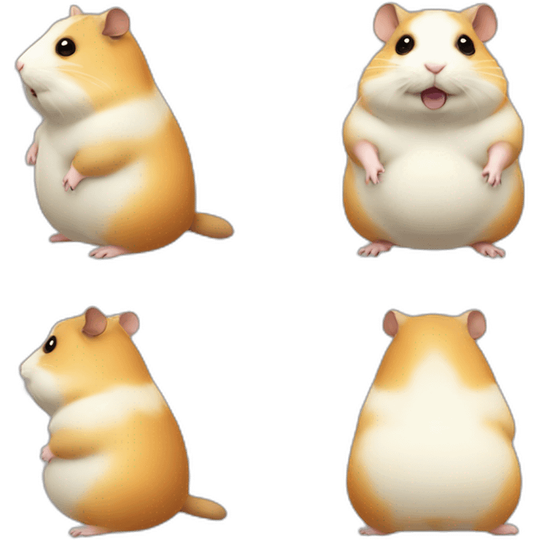 Morbidly obese hamster emoji