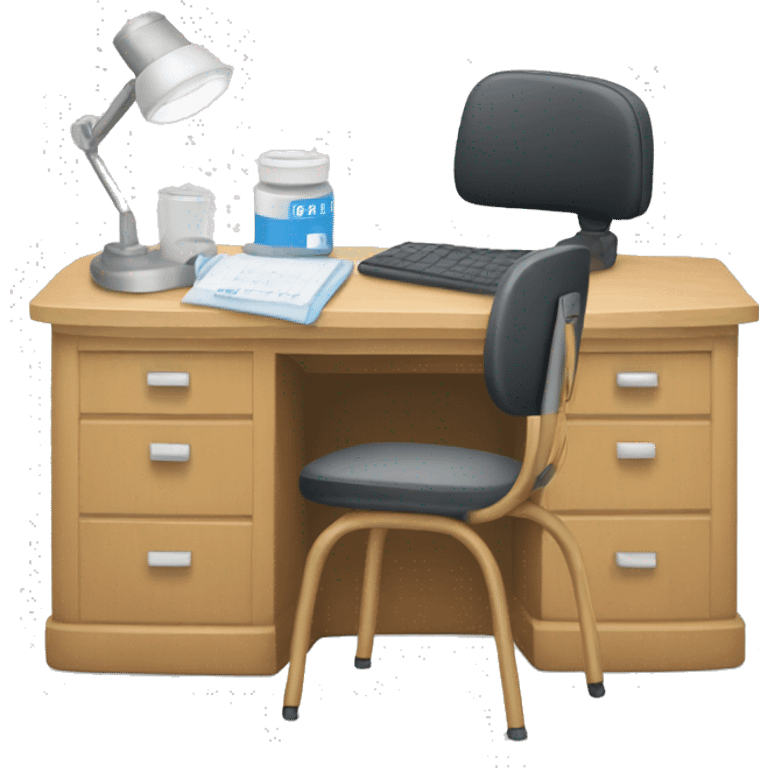  DESK, CHAIR AND HEALTH SUPPLIES emoji