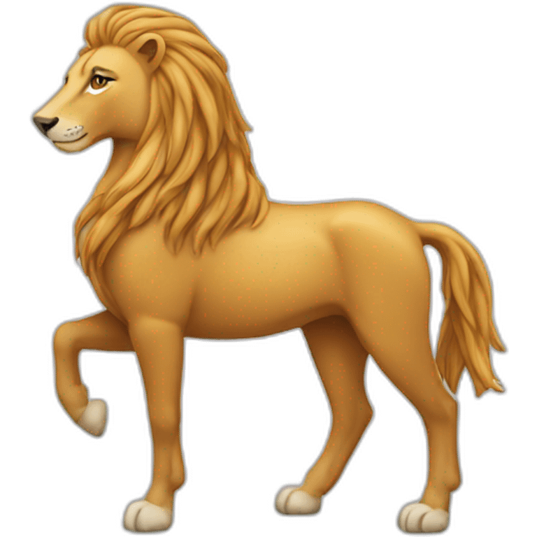 Cheval sur lion emoji