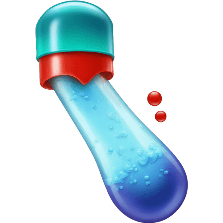 Prp tube with plasma and red blood cell separated  emoji