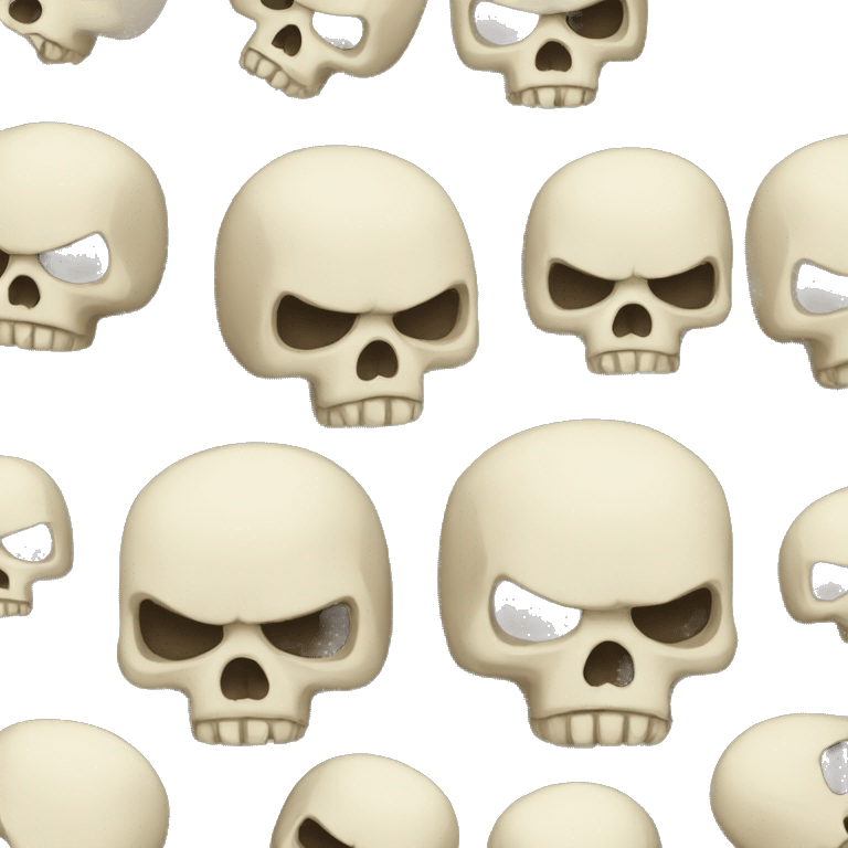 angry skull emoji