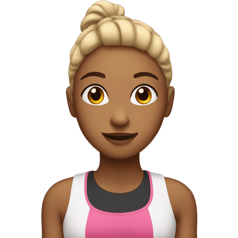 Girl motivated to exercise  emoji