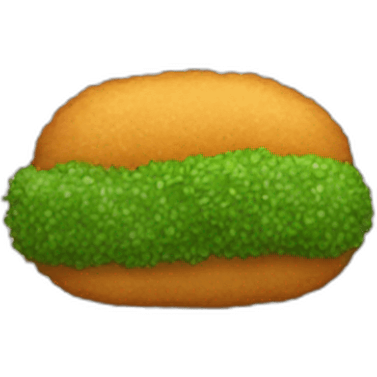 Croquettes avec de la fumée verte emoji