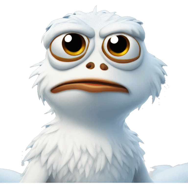 pepe the rog cold and snowy emoji