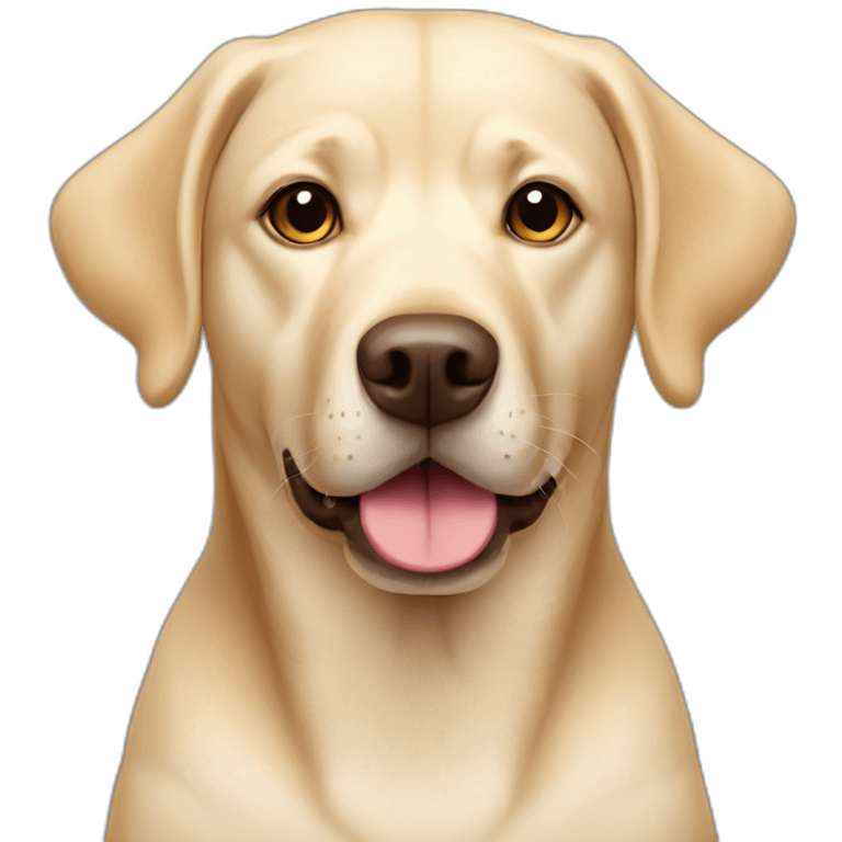 cream labrador mix dog emoji