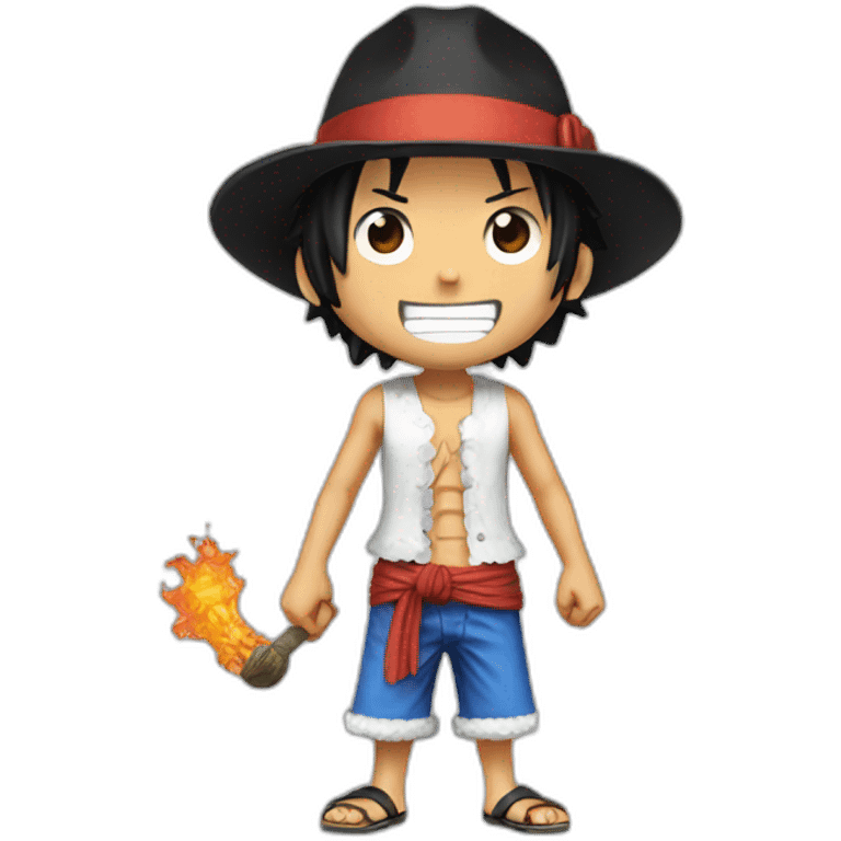 One piece ace emoji