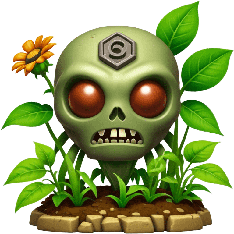 3D, cinematic ultra detailed 32k HD Doom srhoom in pvz 1 emoji