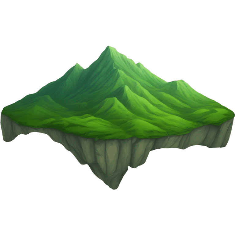 green mountain as draw emoji