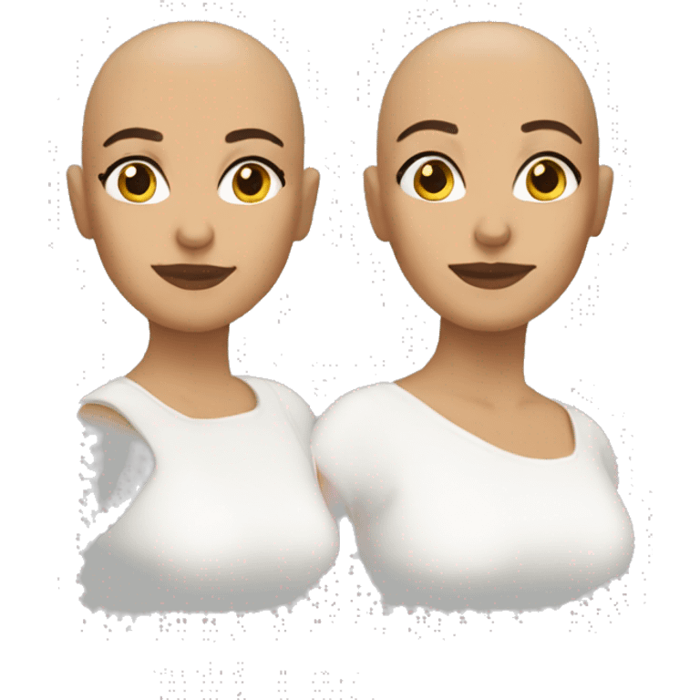 Woman latina bald emoji