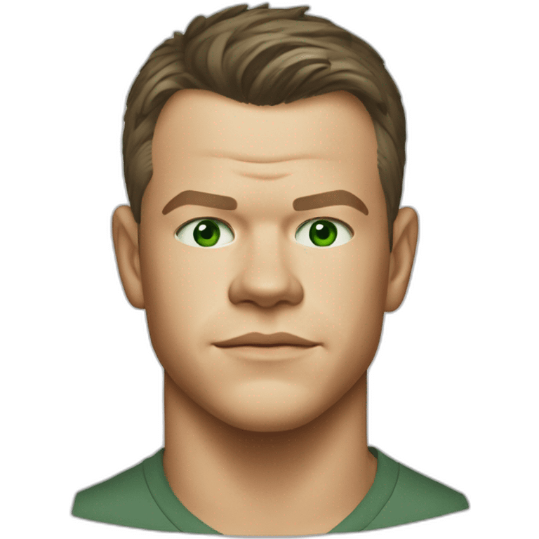 Young matt damon green eyes emoji