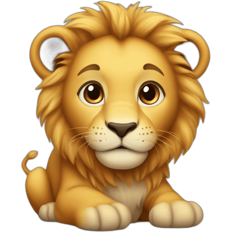 Baby lion  emoji