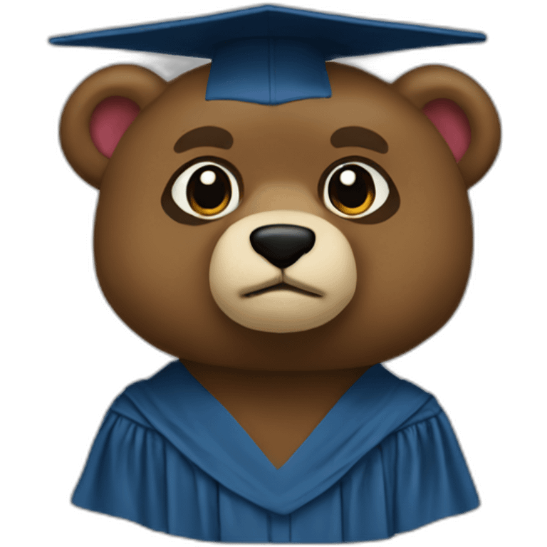 kanye graduation bear  emoji