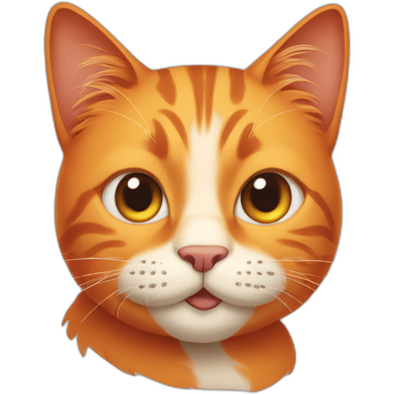 smug orange cat emoji