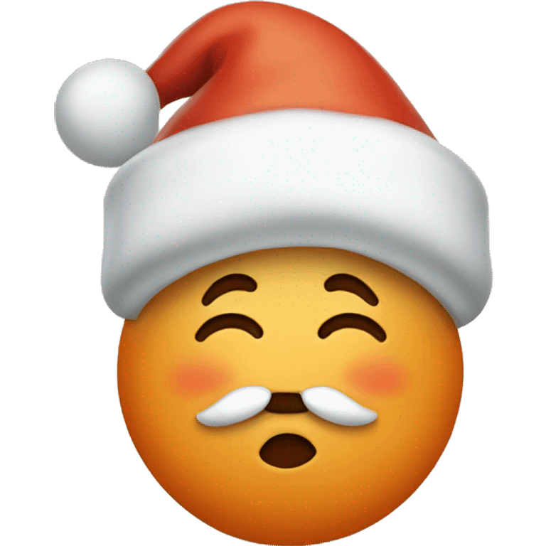 apricot with santa hat emoji