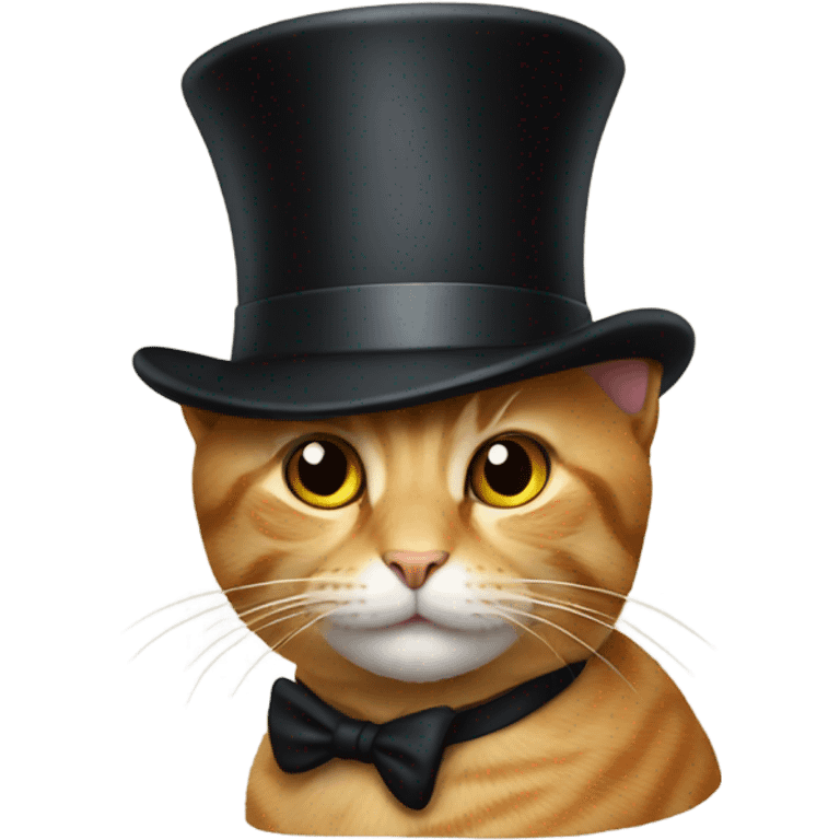 Cat with tophat emoji