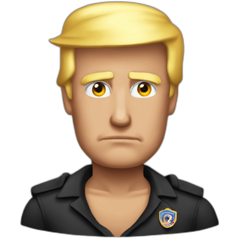 donald-trump-arrested emoji