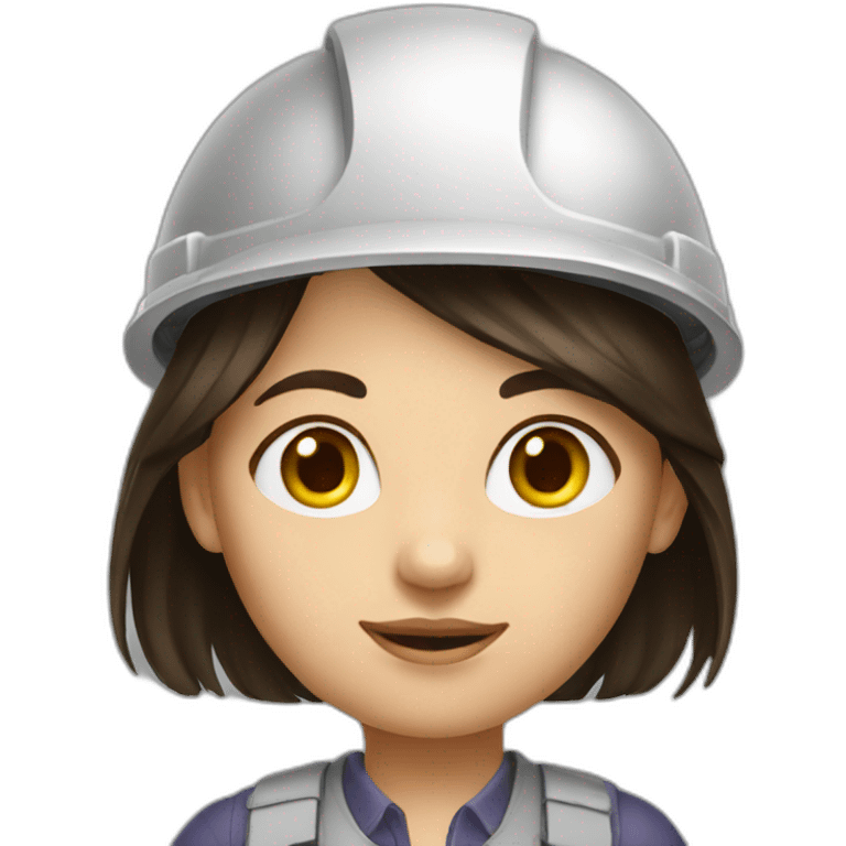 girl architect brunette emoji