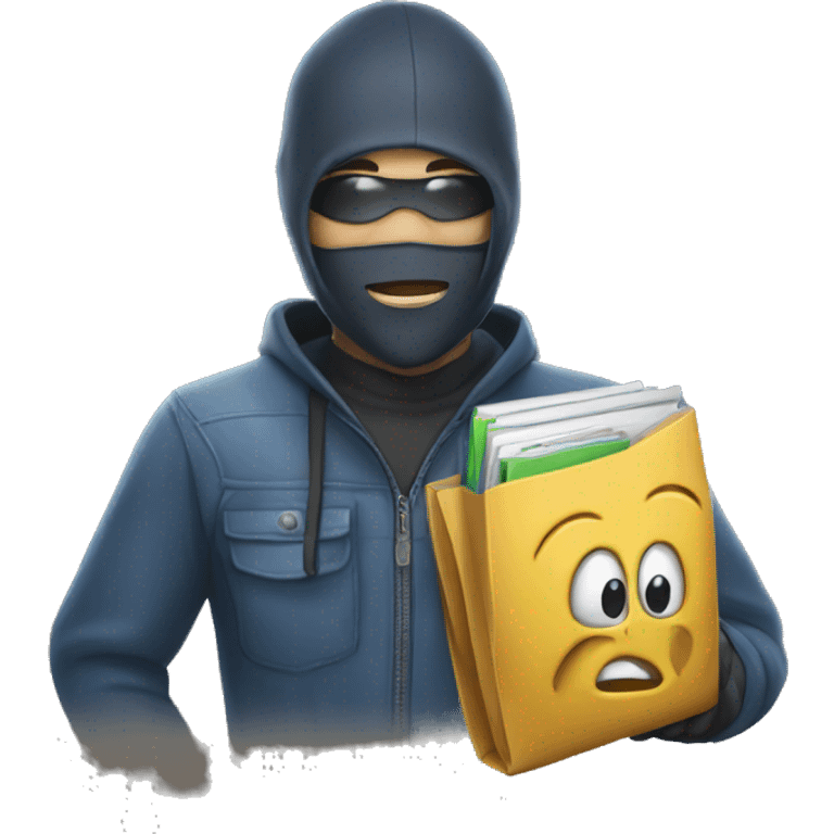 a school supplies thief emoji