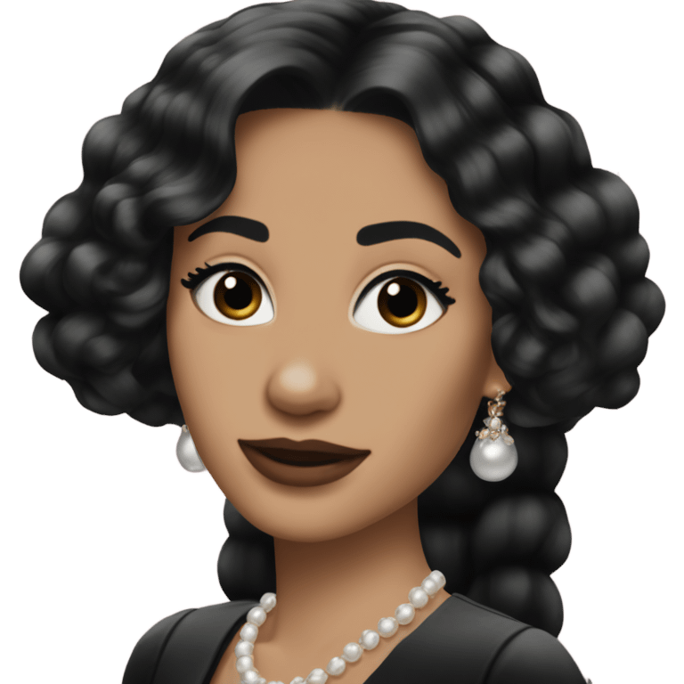 Chanel oberline black hair  emoji