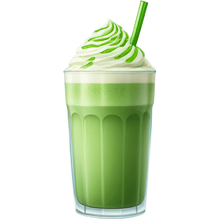 Iced matcha latte emoji