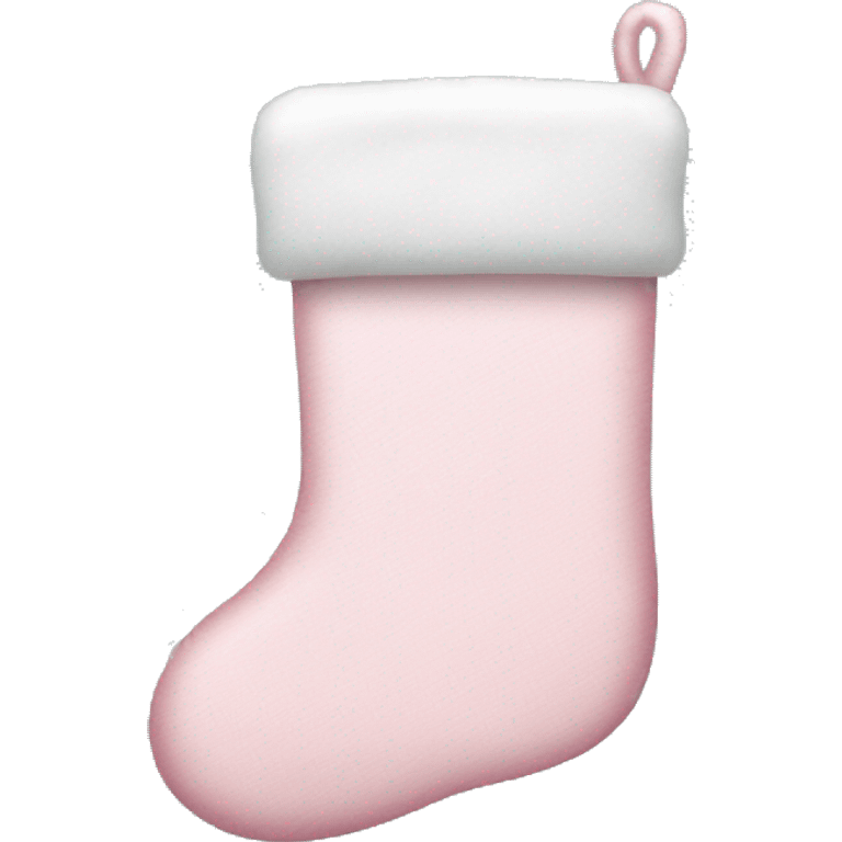  light pink Christmas stocking emoji