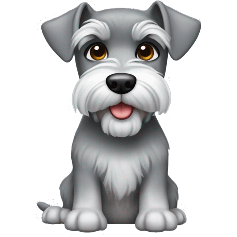 gray mini schnauzer  emoji