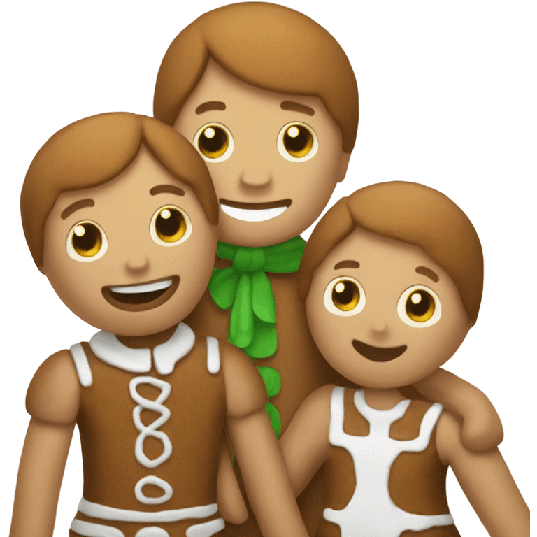 Gingerbread man with hansel and gretle emoji