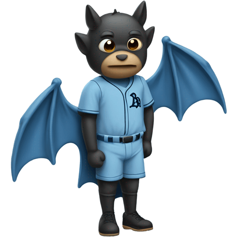 sad bat in light blue jersey emoji