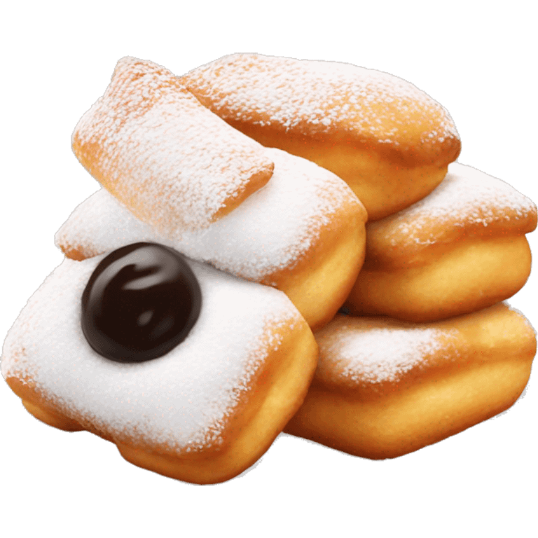 beignets with little sugar emoji