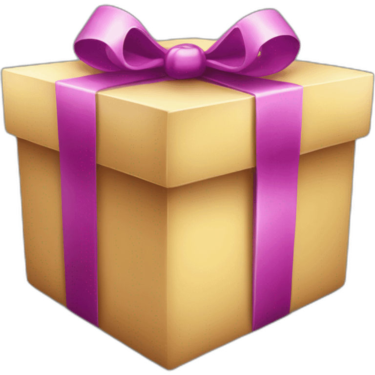 gift box realistic smooth rounded corners emoji