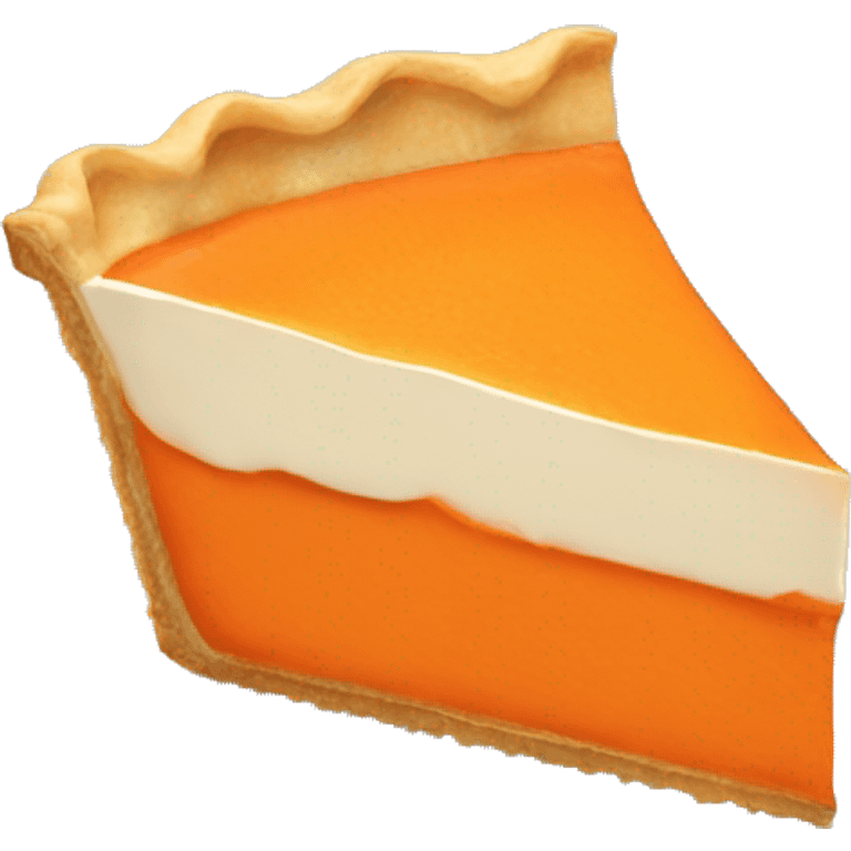 Piece of carrot pie emoji