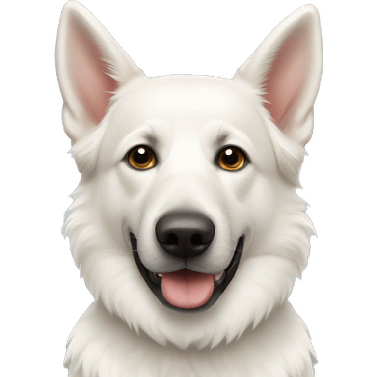 White german shepard  emoji