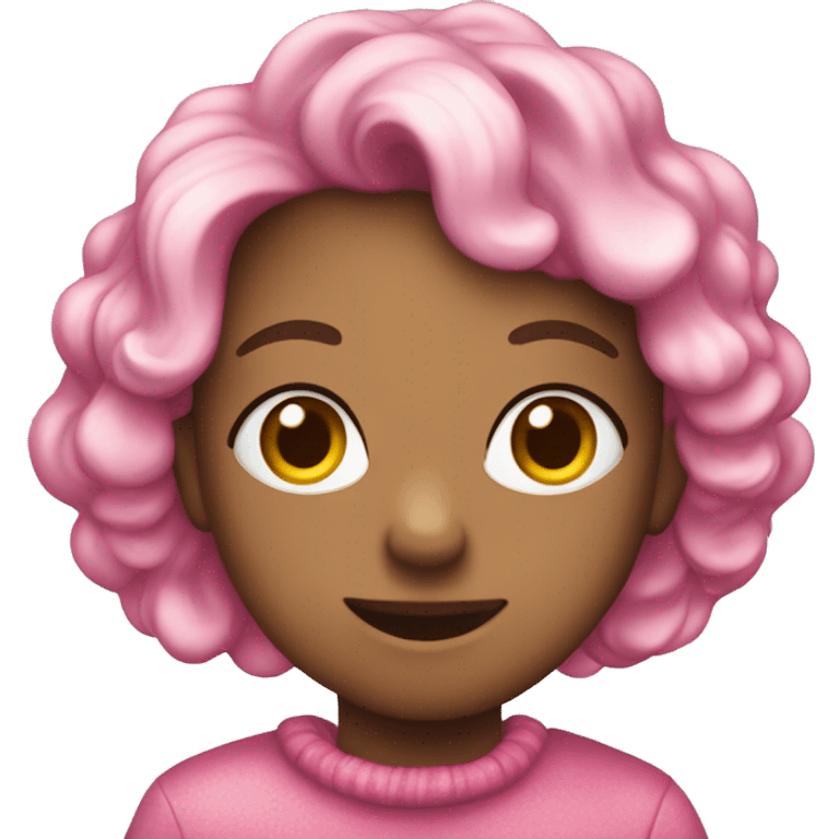 Christmas pink aeststic emoji