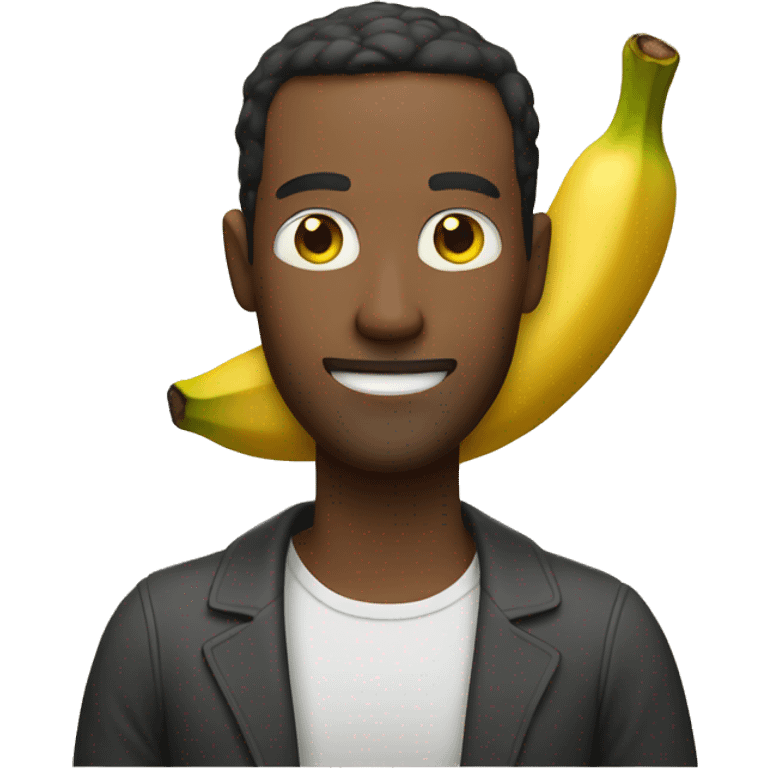 man holding a banana emoji