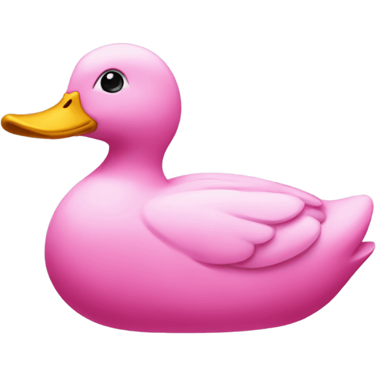 Pink duck emoji