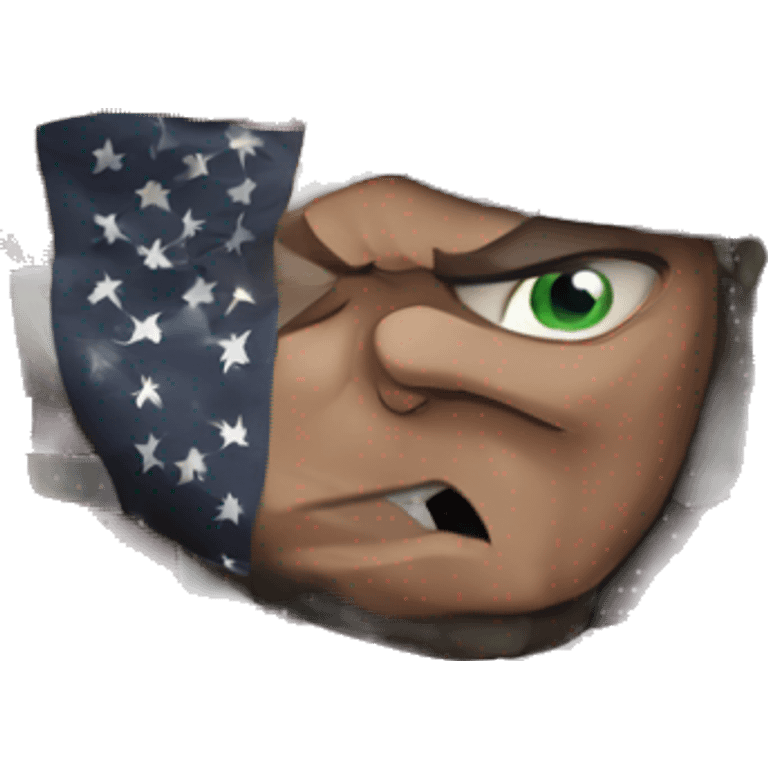 Flag with the inscription Q-RAGE emoji