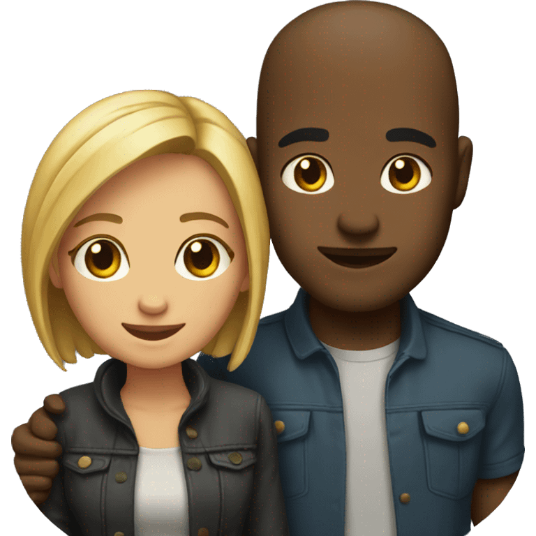 Cute couple  emoji