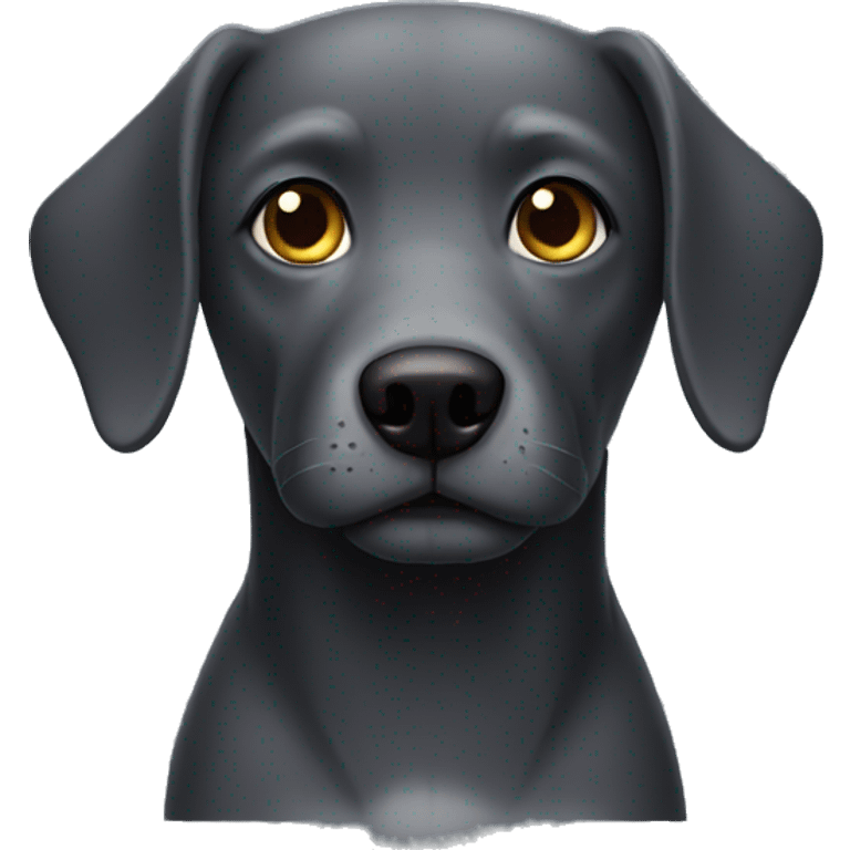 dark grey dog emoji