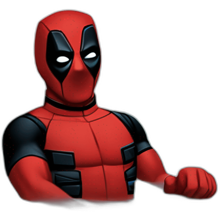 Deadpool's in jacuzzi emoji