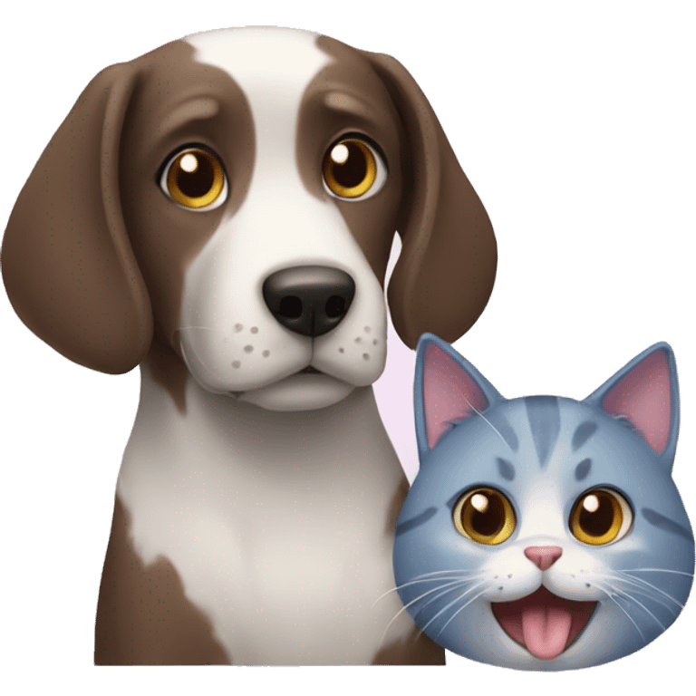 Dog and cat emoji