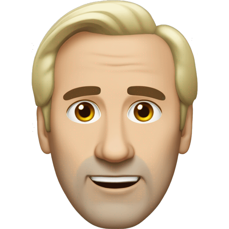 Nicholas Cage with white skin and botox and a white bob haircut emoji