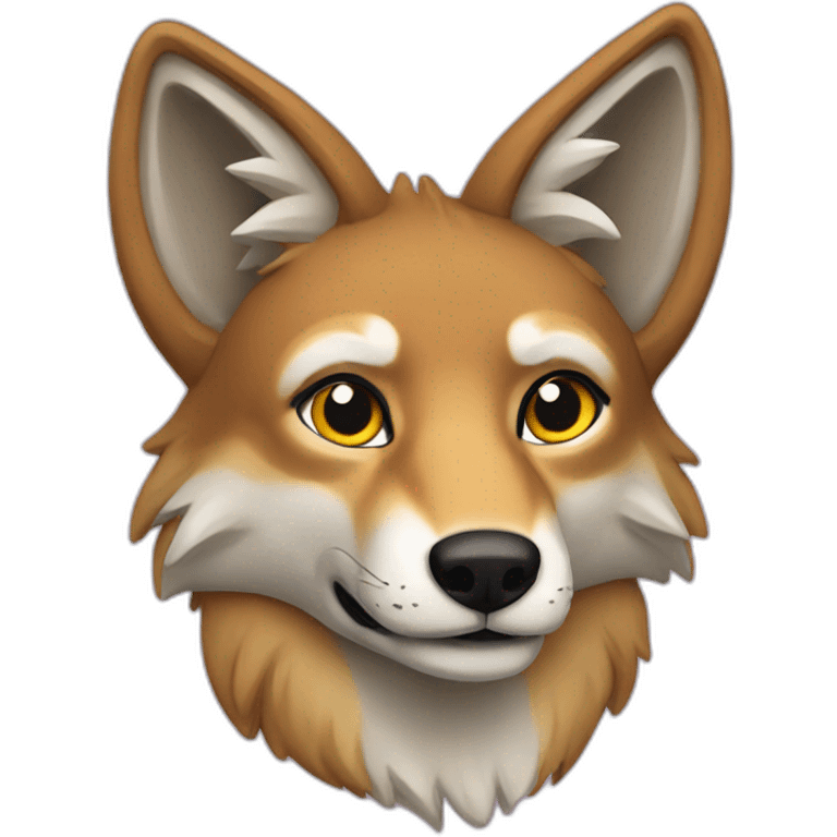 LGBT coyote emoji