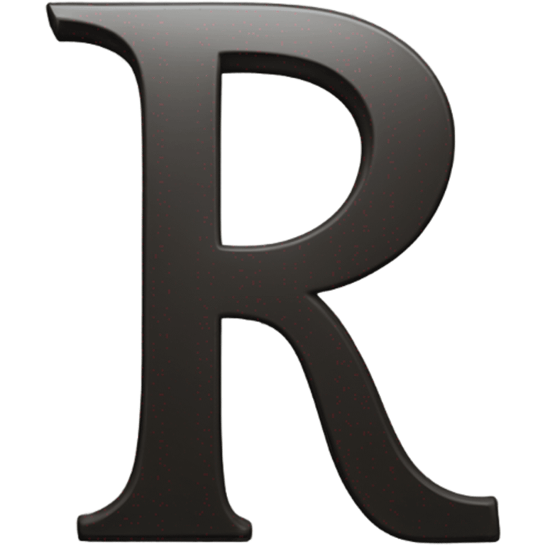 R letter  emoji