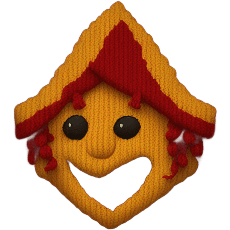 red knitted Gryffindor scarf emoji